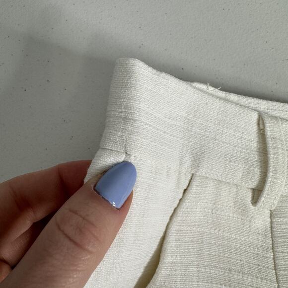 Berthie Paris Cena Shorts Womens Small 4 White High Rise Pleated Preppy Nautical - Picture 10 of 16